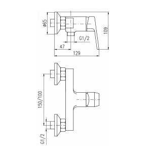 Смеситель для душа Rav Slezak Colorado CO281.5 хром