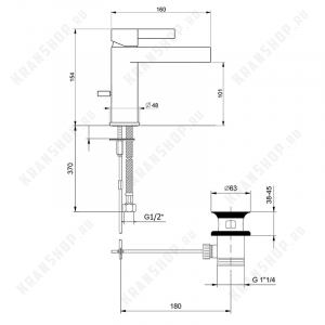 Cмеситель для раковины Webert DoReMi DR830102015 Хром