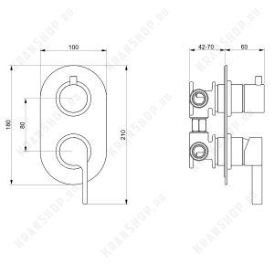 Смеситель для душа Webert DoReMi DR860101345 Никель