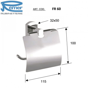 Бумагодержатель Remer Forma FR60 Хром