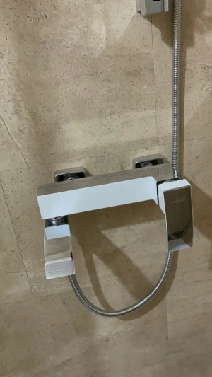 Набор для ванны 3 в 1 Hansberge CUBITO H7077W Белый\Хром