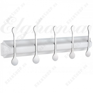 Планка с 5-ю крючками Elghansa Hermitage HRM-750 White\Chrome