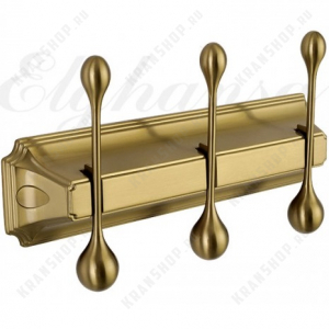 Планка с 3-мя крючками Elghansa Hermitage HRM-930 Bronze