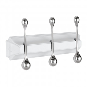 Планка с 3-мя крючками Elghansa Hermitage HRM-930 White\Chrome
