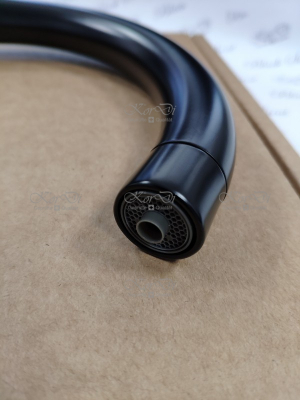 Черный смеситель для кухни с подключением к фильтру KorDi Black Night KD 3108-L045 Black Matt