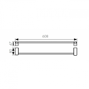 Полотенцедержатель Kaiser KH-1507 Chrome