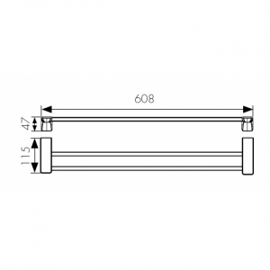Полотенцедержатель Kaiser KH-1508 Chrome