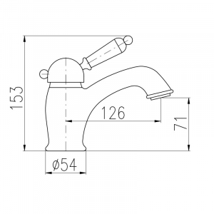 Смеситель для раковины Rav Slezak Labe L526.5CMAT черный матовый