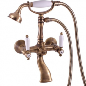 Cмеситель для ванны Rav Slezak Morava Retro MK560.5/2SM бронза
