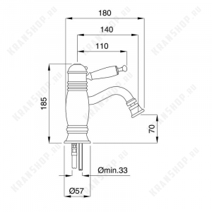 Смеситель для биде Migliore Oxford ML.OXF-6363.BI.RA