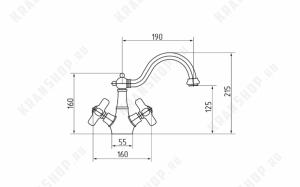 Смеситель для раковины Migliore Provance ML.PRO-8834 BR