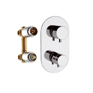 Смеситель для душа встраиваемый Remer Minimal Thermo NT93 Хром