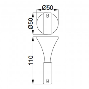 Крючок Webert Opera OA500401015 Хром