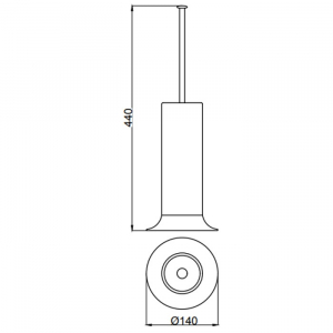Ершик Webert Opera OA501302980 Розовое золото