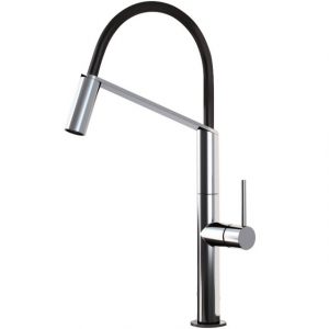 Смеситель с гибким изливом Webert Oblique Pro OB920602015 Хром