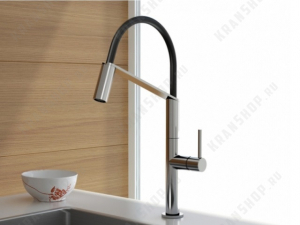 Смеситель с гибким изливом Webert Oblique Pro OB920602015 Хром