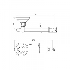 Бумагодержатель Elghansa Praktic PRK-320 Chrome