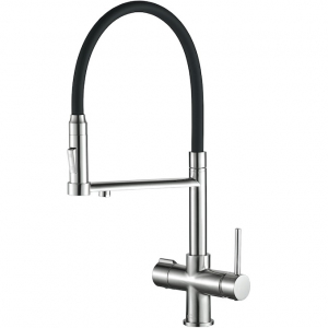 Cмеситель для кухни под фильтр Zorg Steel Hammer SH 2003 SATIN