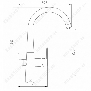 Смеситель для кухни под фильтр Zorg Hammer SH 819 Black\Bronze