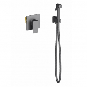 Смеситель встраиваемый с гигиеническим душем TIMO Selene 2089/03SM Black