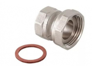 НИКЕЛЬ Полусгон с НАК. гайкой 3/4 х 1/2 Г. ViEiR VRDN6-1520   (Упаковка 15 шт)