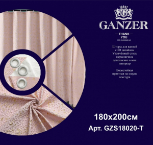 Штора для ванной Ganzer GZS18020-T Розовый