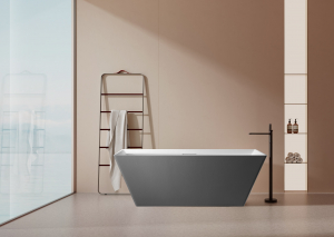 Ванна из искусственного камня AltroBagno Francesca 090105 Cement Grey &White