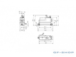 Насос СОЛОЛИФТ (Т.макс. 40°) д/подк. настен. унит./рак./ванна GRUNDFOS CWC-3 (97775316)
