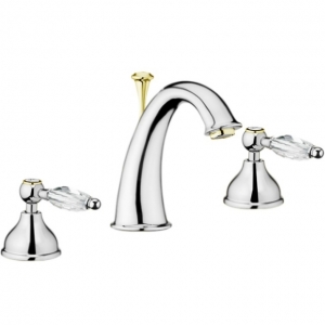 Смеситель на борт раковины Webert Alexandra AL750101 Chrome-Gold