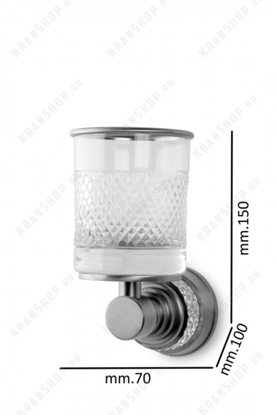 Стакан настенный Boheme AURA 10244-G Золото
