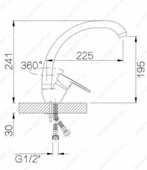 Смеситель для кухни GANZER MENNO GZ11023 CHROME