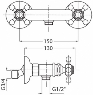 Смеситель для душа Migliore Arcadia ML.ARC-8346 DO