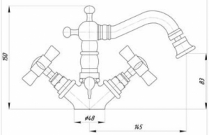 Смеситель для биде Migliore Princeton ML.PRN-844 DO