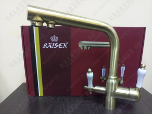 Смеситель для кухни под фильтр Kaiser 31144-3 Bronze
