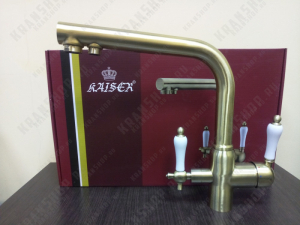 Смеситель для кухни под фильтр Kaiser 31144-3 Bronze