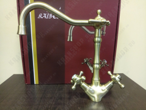 Смеситель для кухни под фильтр Kaiser Carlson Style 44133-1 Bronze