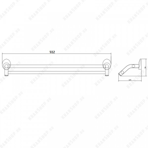Держатель полотенца Elghansa Worringen WRG-225 Chrome