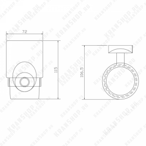 Стакан Elghansa Worringen WRG-410 Chrome
