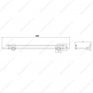 Полка Elghansa Worringen WRG-560 Chrome