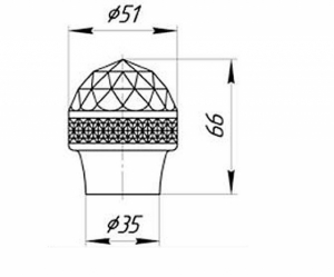 Смеситель для биде Migliore Axo Swarovski ML.AXO-644F BR