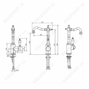 Смеситель для раковины Boheme Crystal 262-CRST Chrome