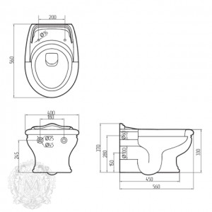 Унитаз подвесной Migliore MILADY ML.MLD-25.740.D2.PL