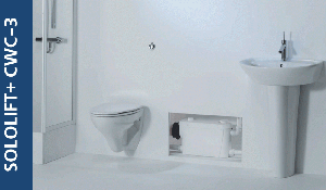 Насос СОЛОЛИФТ (Т.макс. 40°) д/подк. настен. унит./рак./ванна GRUNDFOS CWC-3 (97775316)