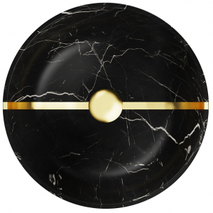 Раковина для ванной Omoikiri Hitomi-BL Marble 4972077 Черный мрамор