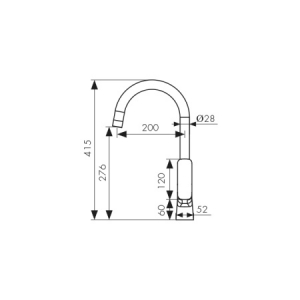 Смеситель для кухни Kaiser Clever 76144 Хром