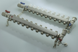 Коллекторная группа ZOLL ZL102-10 БЕЗ расход с кр.(НЕРЖ) 1" х 10 ход