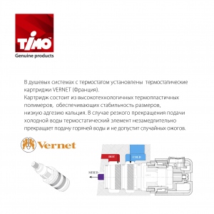 Душевая система TIMO встроенная с термостатом Saona SX-2319/00SM Хром