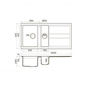 Кухонная мойка Omoikiri Kitagawa 100-2-WG 4993252 Зеленый
