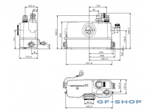 Насос СОЛОЛИФТ (Т.макс. 50°) д/подк. унит./рак./ванна GRUNDFOS WC-3 (97775315)