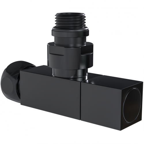 Кран для ПС УГЛОВОЙ 1/2ш х 3/4г квадрат ViEiR VR2034B-01C Чёрный